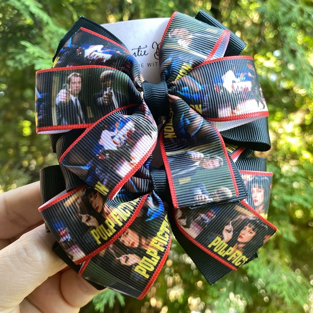 Pulp Fiction Movie Inspired Hair Bow Pair Set